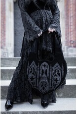 Restyle Fantasy bags and wallets - Veloura Velvet Hobo Bag with Cathedral Embroidery