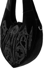 Restyle Fantasy tassen en portemonnees - Veloura Fluwelen Hobotas met Kathedraalborduursel