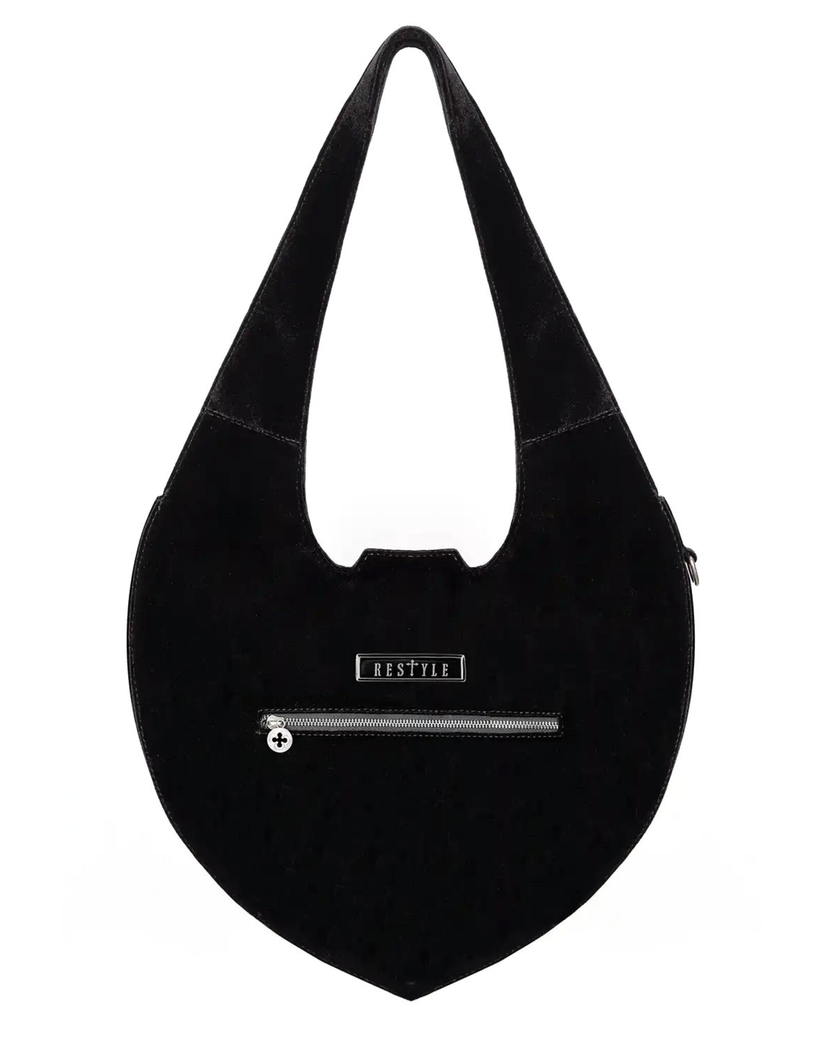 Restyle Fantasy bags and wallets - Veloura Velvet Hobo Bag with Cathedral Embroidery