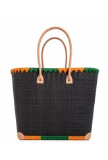 Trukado Fashion bags - Wicker Basket – Beach Bag with Owls & Flowers XL