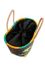 Trukado Fashion bags - Wicker Basket – Beach Bag with Owls & Flowers L