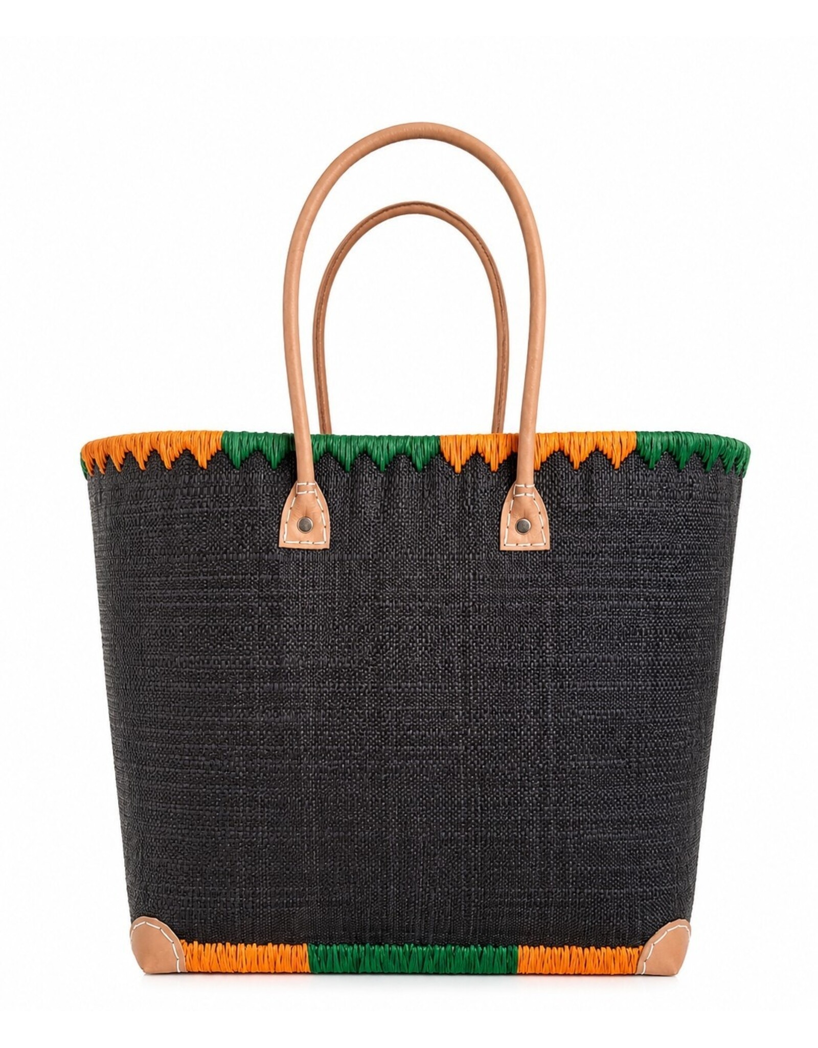Trukado Fashion bags - Wicker Basket – Beach Bag with Owls & Flowers M