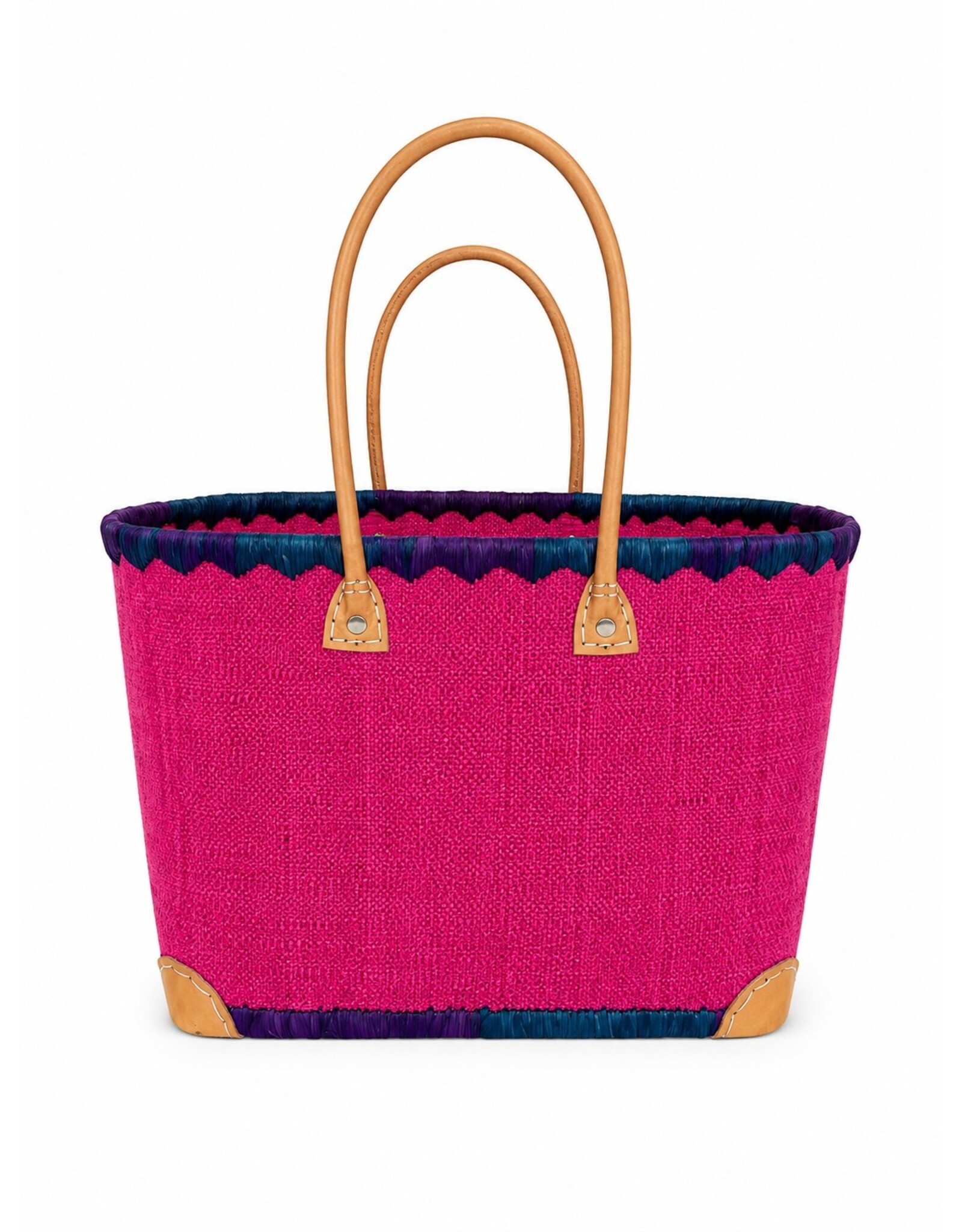 Trukado Fashion bags - Wicker Basket – Beach Bag with Butterflies M