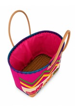 Trukado Fashion bags - Wicker Basket – Beach Bag with Butterflies M