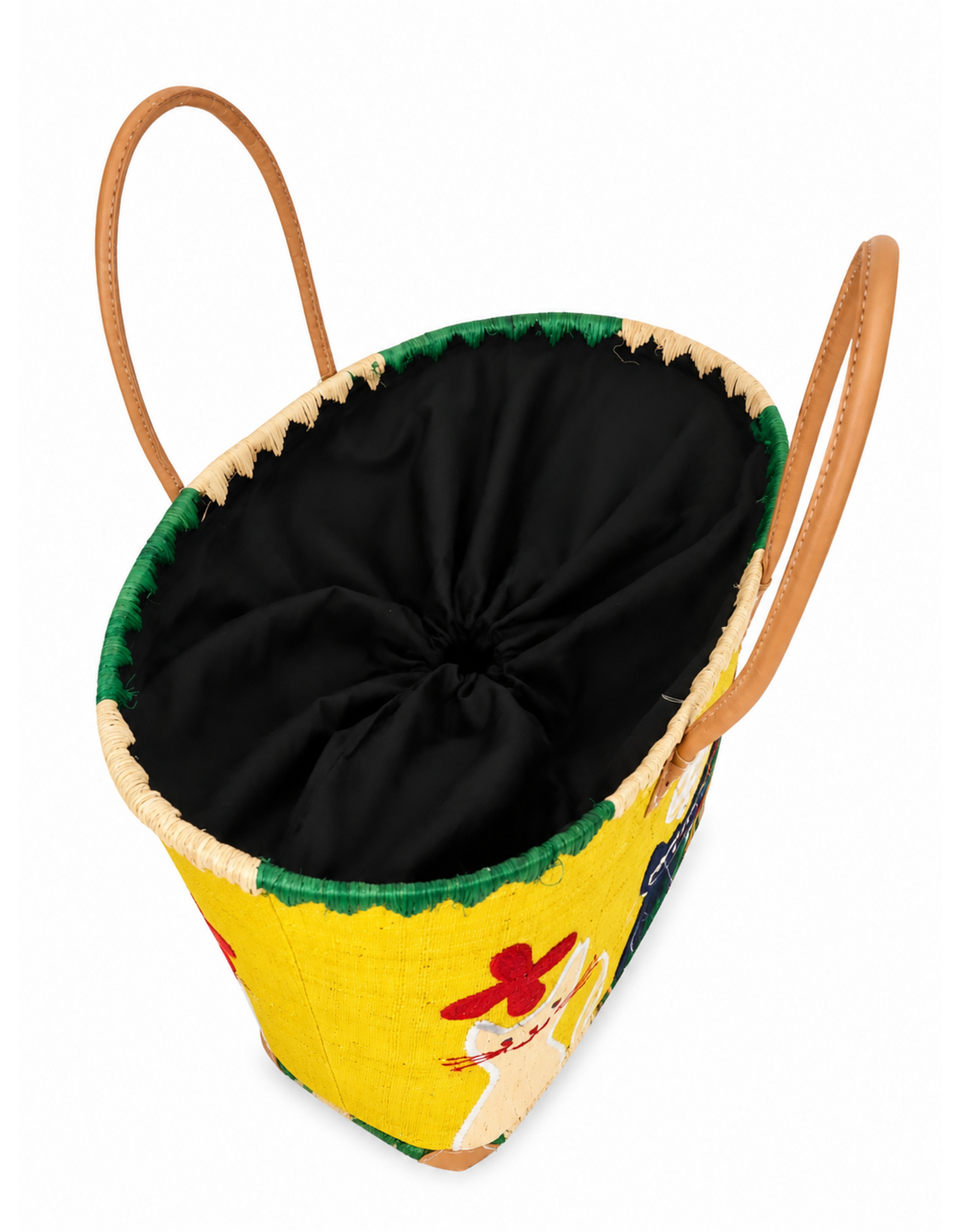 Trukado Fashion bags - Wicker Basket – Beach Bag with Cats M