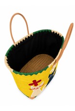 Trukado Fashion bags - Wicker Basket – Beach Bag with Cats XL