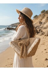 Trukado Modieus - Rieten Mand - Strand Tas Ibiza
