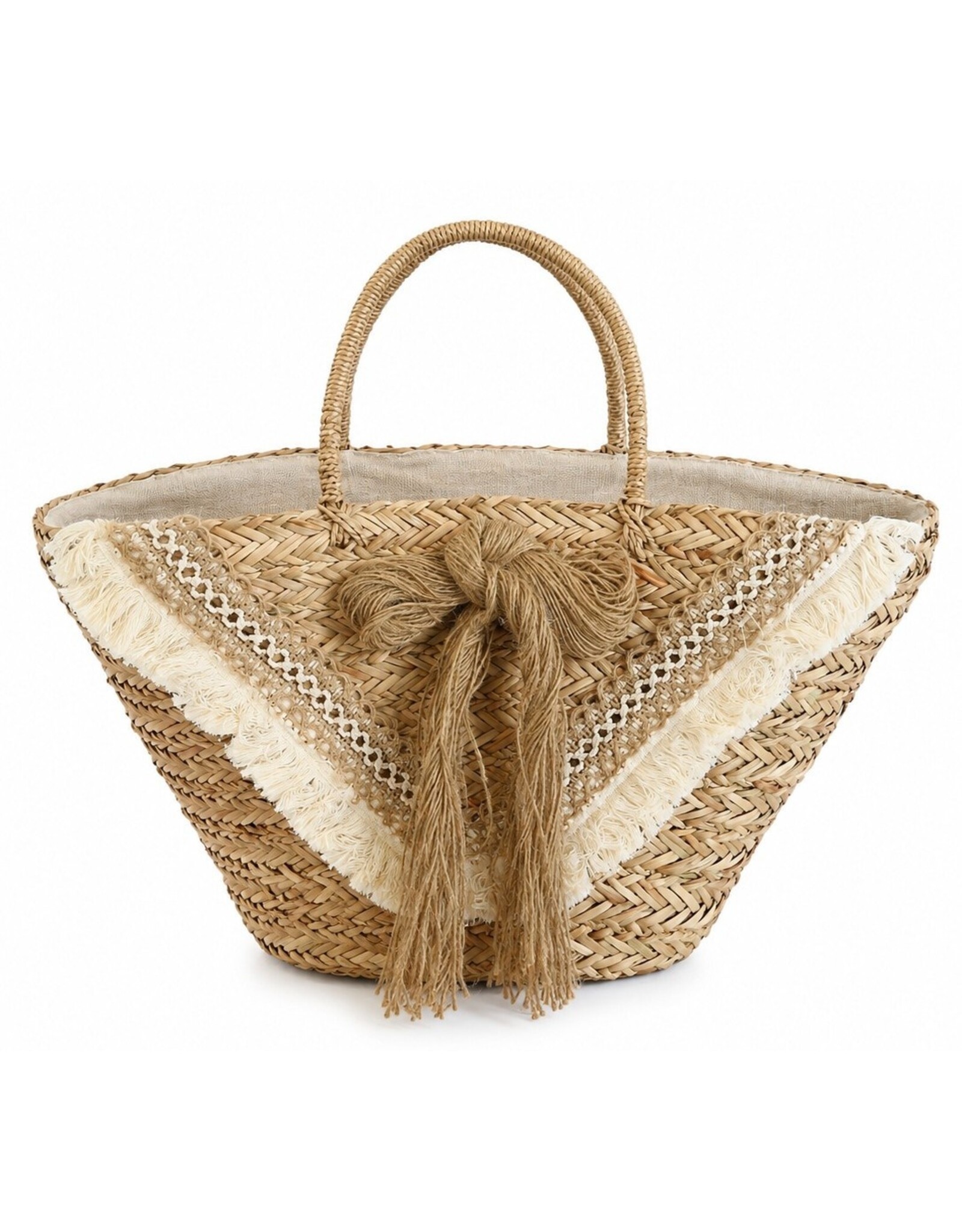 Trukado Modieus - Rieten Mand - Strand Tas Ibiza