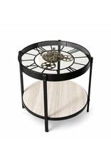 Atmosphera Giftware & Lifestyle - Koffietafel met Echte Klok diameter 50cm