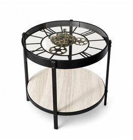 Atmosphera Koffietafel met Echte Klok diameter 50cm