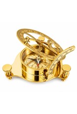 Trukado Giftware Figurines Collectables - Sundial Compass Ø 9,5cm - Brass