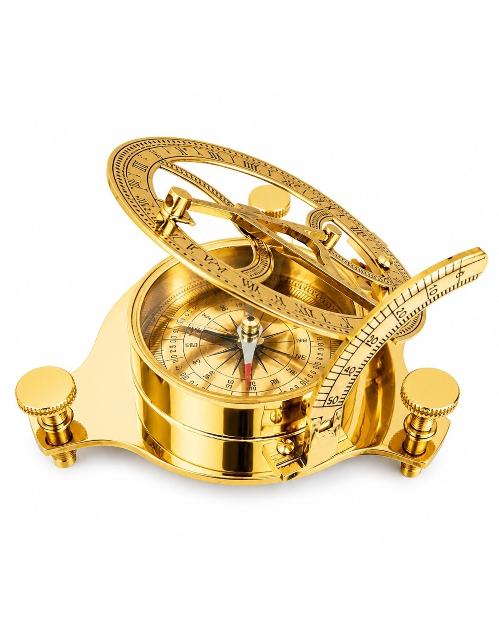 Trukado Giftware Figurines Collectables - Sundial Compass Ø 9,5cm - Brass