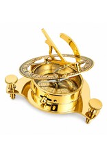 Trukado Giftware Figurines Collectables - Sundial Compass Ø 9,5cm - Brass