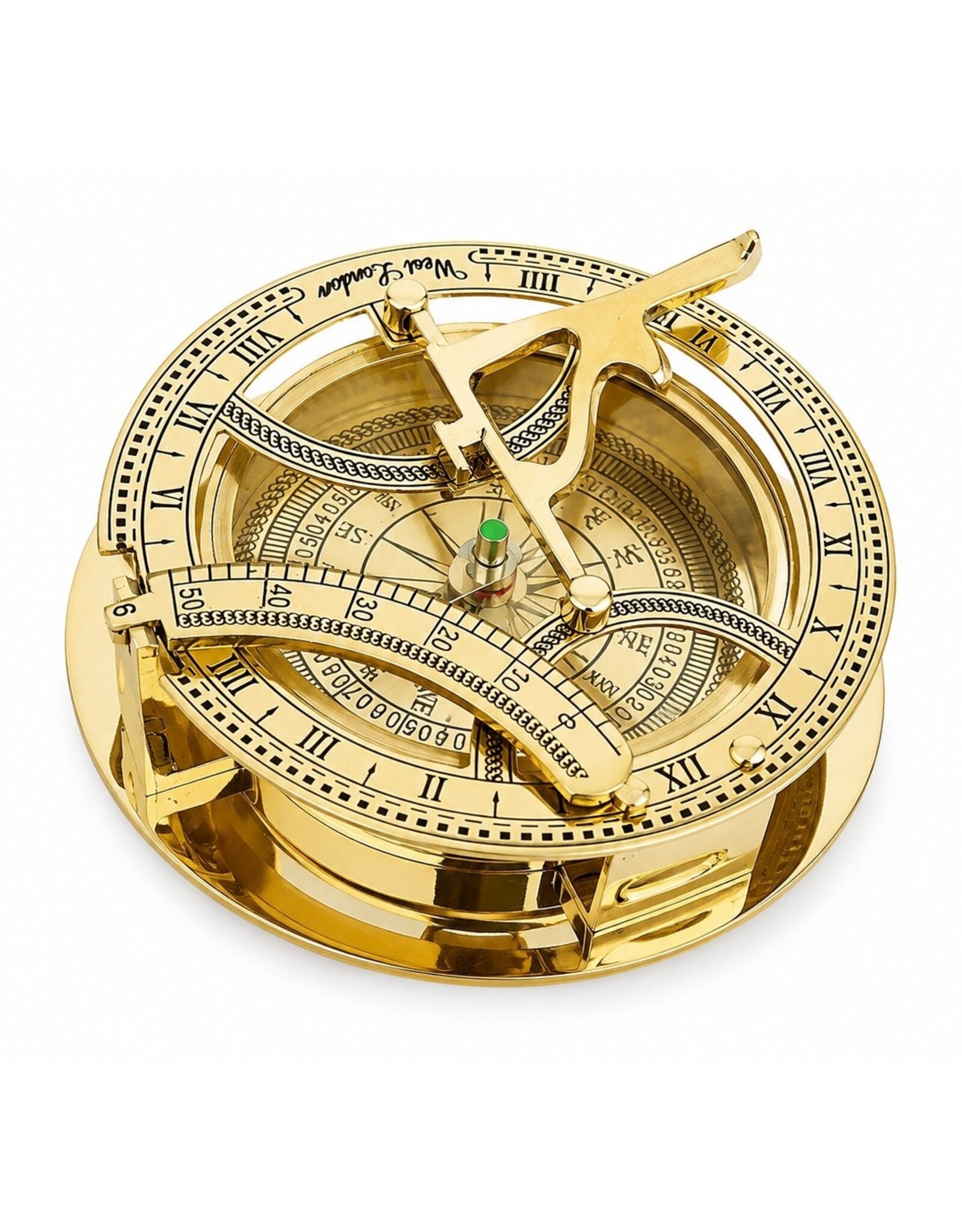 Trukado Giftware Figurines Collectables - Sundial Compass - Brass - large