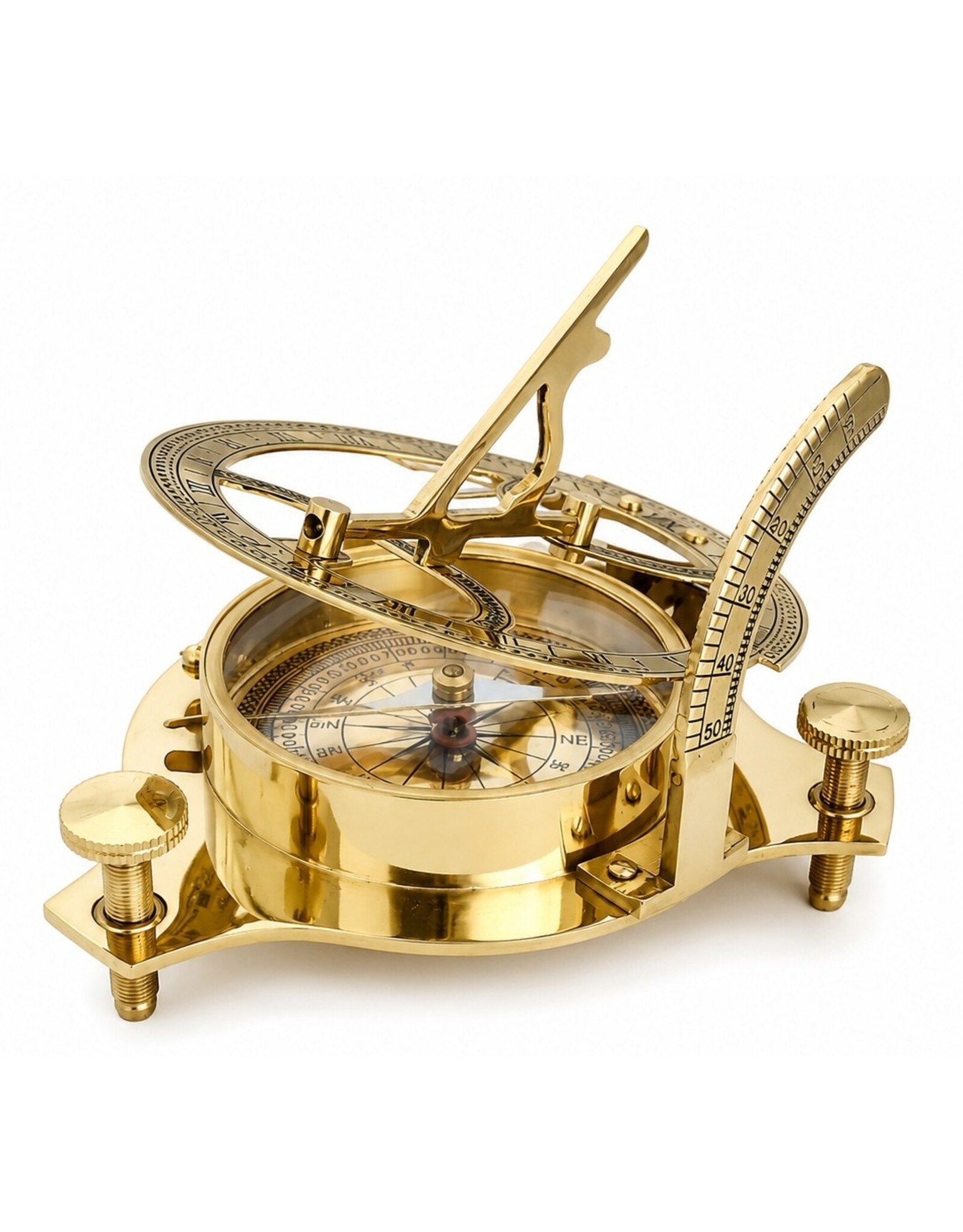 Trukado Giftware Figurines Collectables - Sundial Compass (large) - Brass