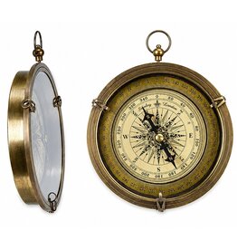 Trukado Brass Pocket Compass Antique Look