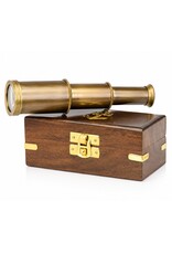 Trukado Miscellaneous - Messing Mini Telescoop in houten kistje