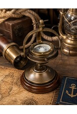 Trukado Miscellaneous - Messing Kompas op Standaard Antiek Look