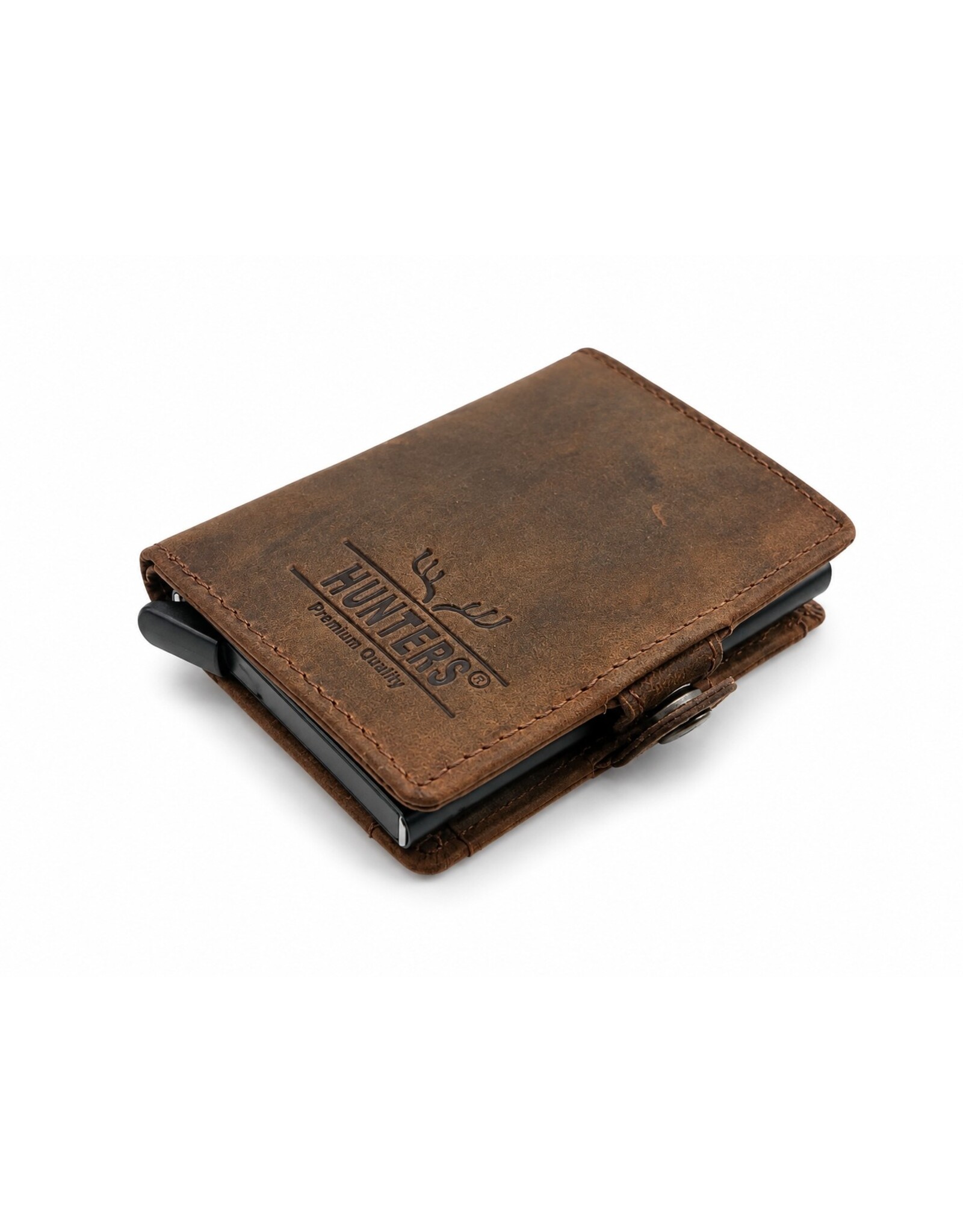 Hunters Leather Wallets - Hunters Safety Wallet for 8 cards