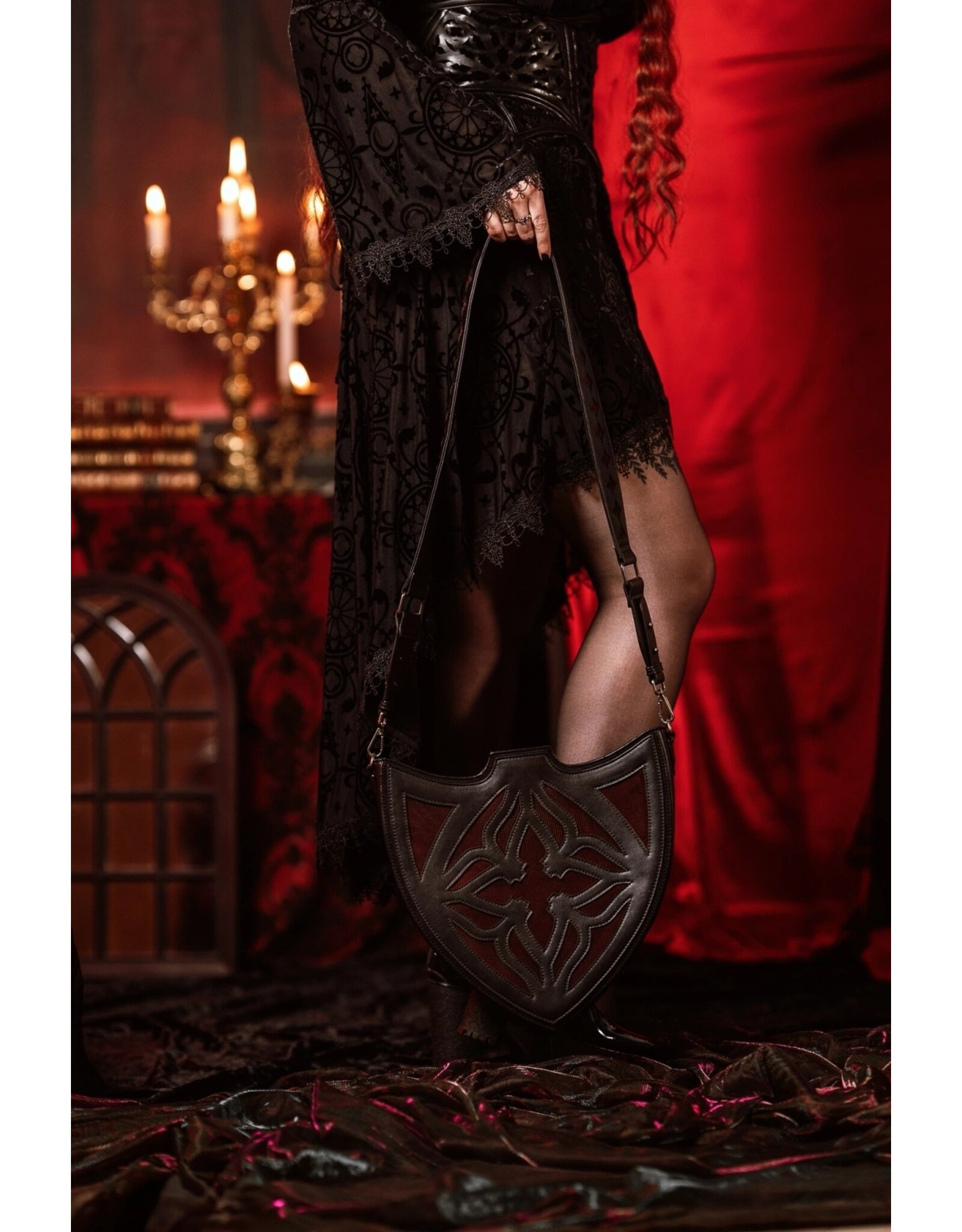 Restyle Gothic bags Steampunk bags - Claretia Shield-shaped Shoulder bag - Restyle