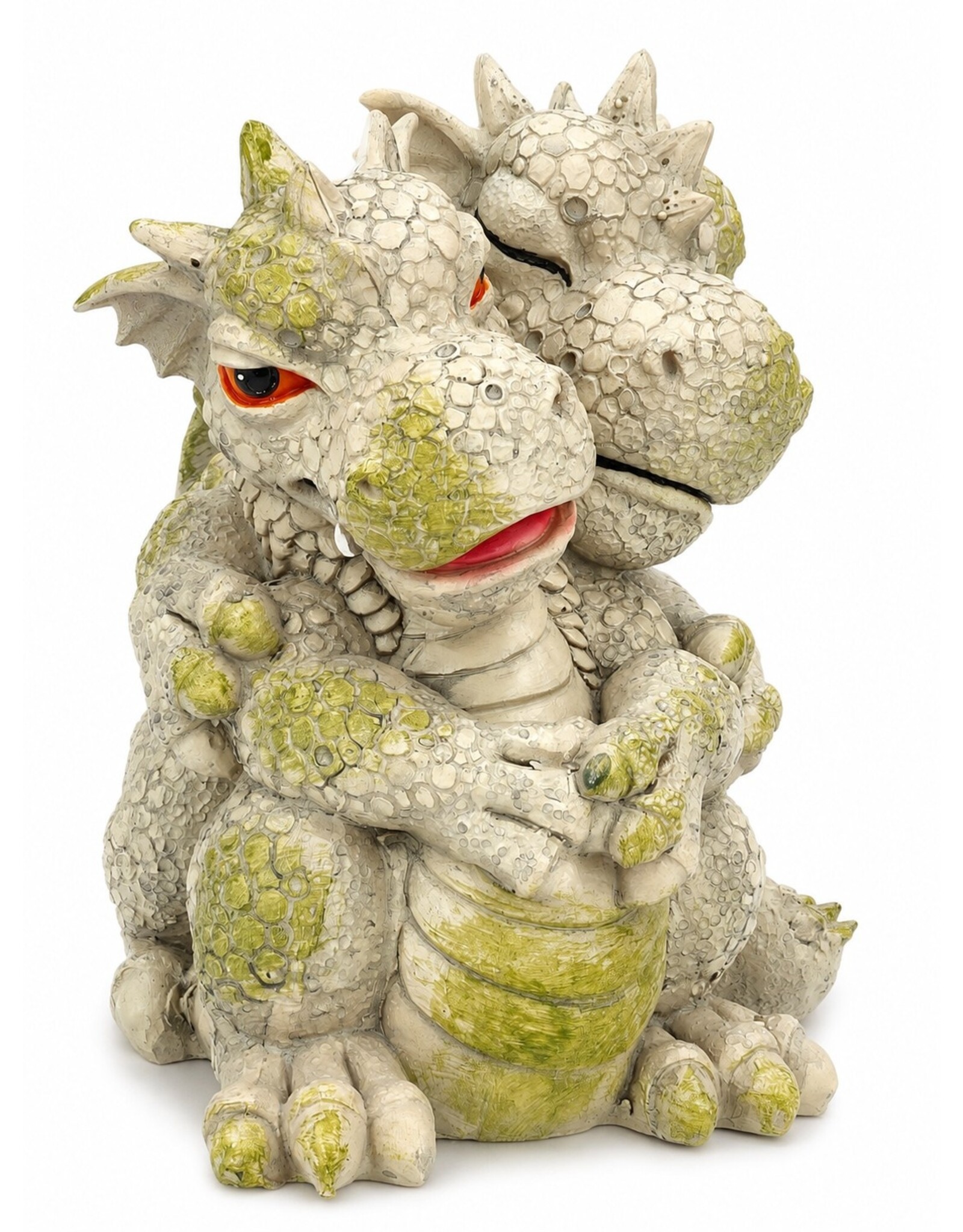 VG Giftware & Lifestyle - Tuindraak "Knuffelen" -  Drakenbeeldje 20cm