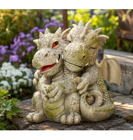 VG Garden Dragon "Let's cuddle" - Dragon statue 20cm