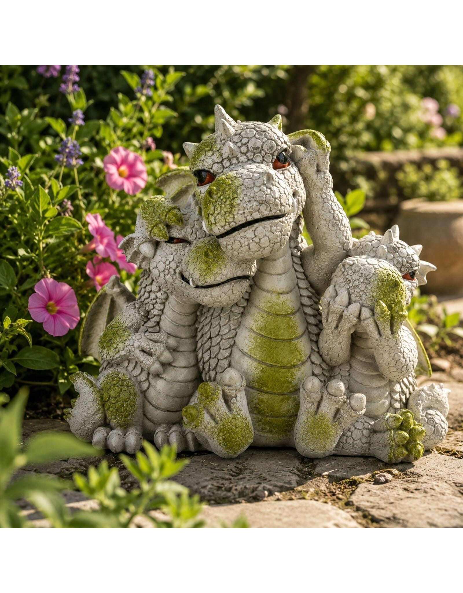 VG Giftware & Lifestyle - Garden Dragon "Trio" - Dragon statue 22cm