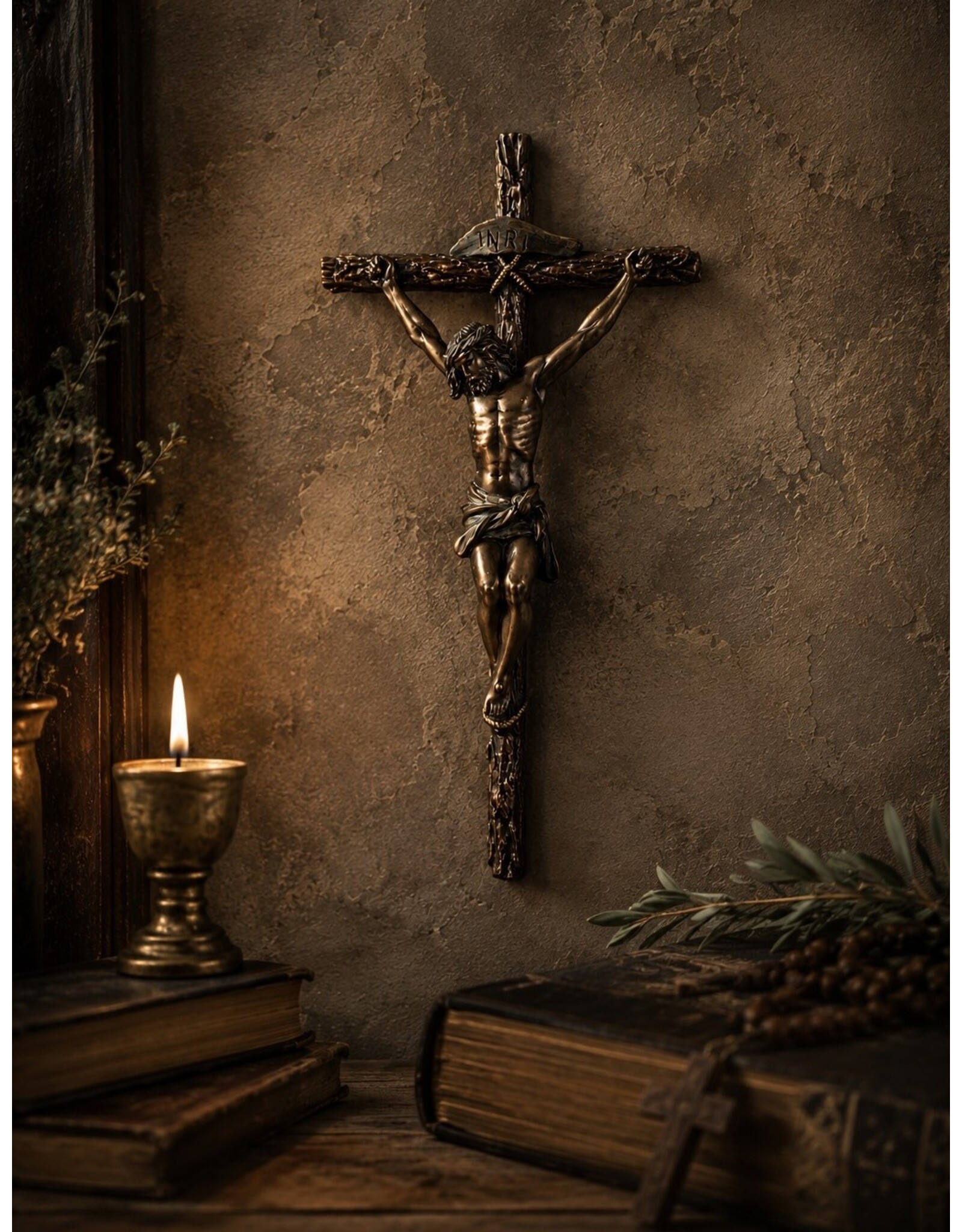 Veronese Design Giftware & Lifestyle - Jezus aan het Kruis Crucifix hangend 26cm Veronese Design
