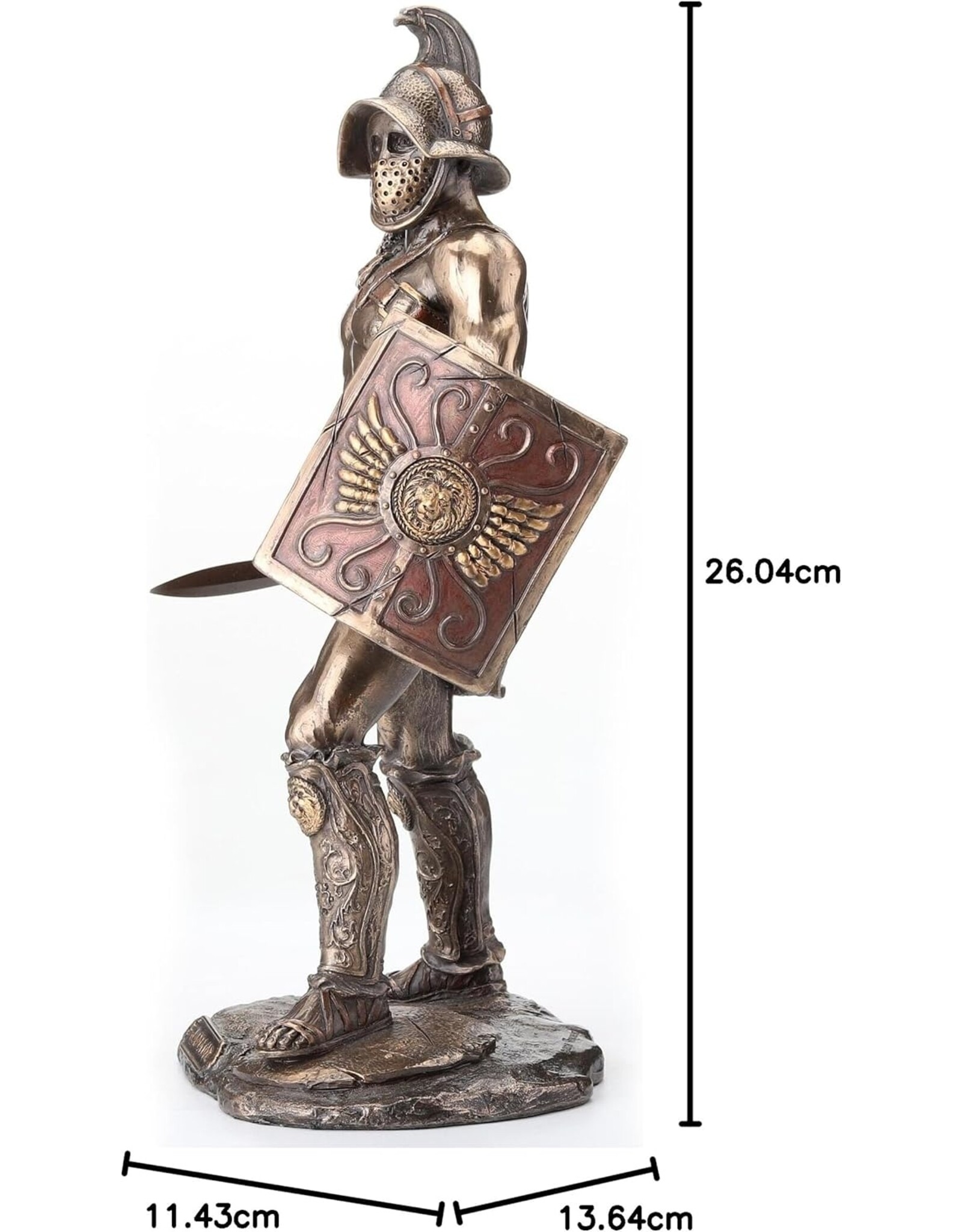 Veronese Design Giftware & Lifestyle - Murmillo Gladiator with Scutum en Gladius - Veronese Design