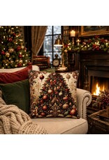 C&E Miscellaneous -  Decorative Cushion Christmas tree Baroque style 45 x 45 cm