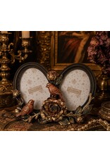 Clayre & Eef Miscellaneous - Double Photo Frame with Birds and Flowers