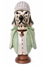 C&E Giftware Beelden Collectables - Dalmatiër Hond verkleed als Sherlock Holmes  Buste 40cm