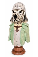 C&E Giftware Figurines Collectables - Dalmatian Dog Dressed as Sherlock Holmes  Bust 40cm