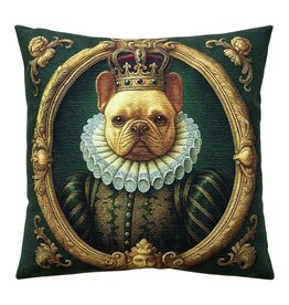 C&E Sierkussen French Bulldog Queen 45 x45 cm
