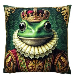C&E Frog King Decorative Cushion 45 x 45 cm