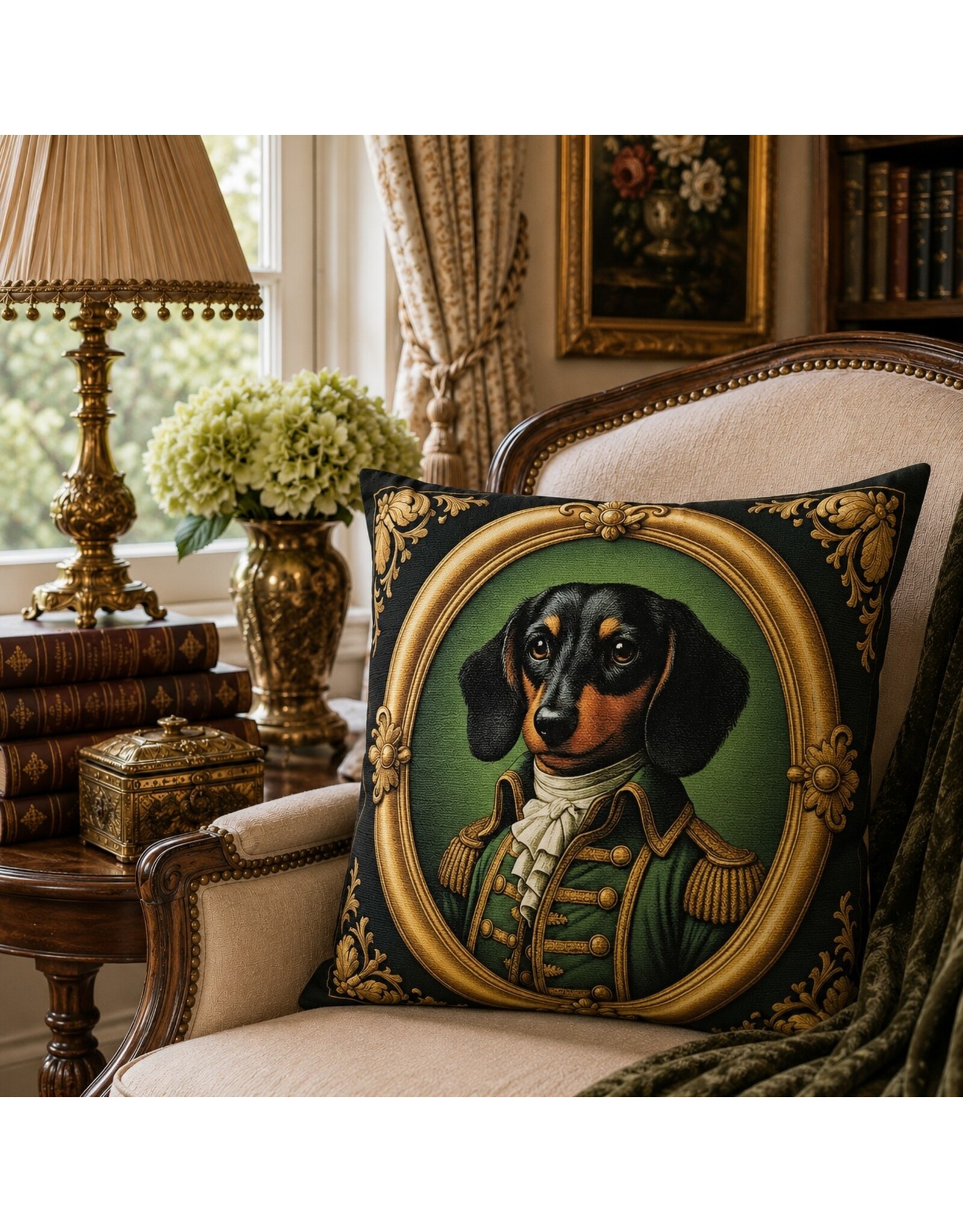 C&E Miscellaneous - Decorative Cushion Teckel Aristocrat 45 x 45 cm