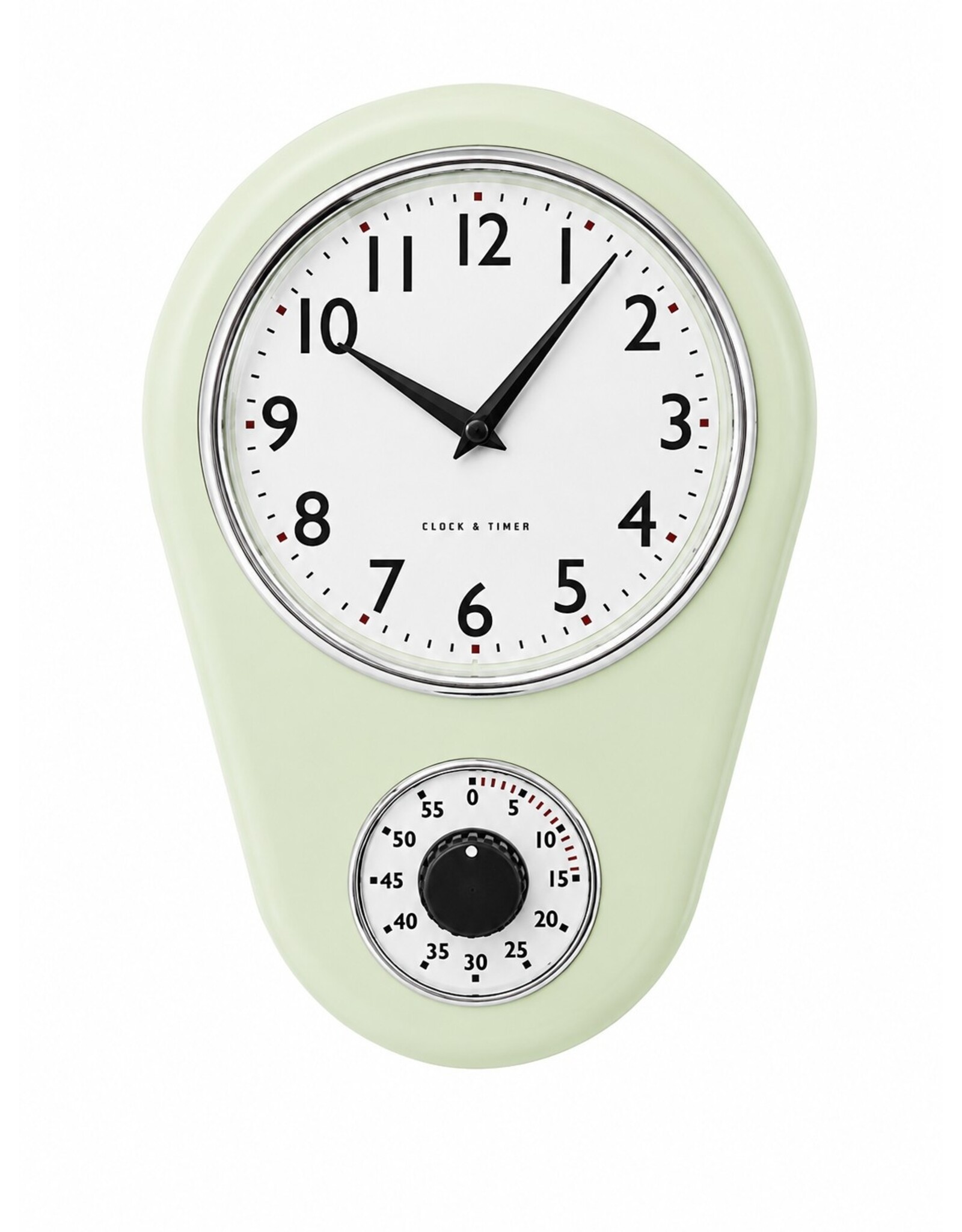 Gabriel Miscellaneous - Retro Wall Clock with Timer