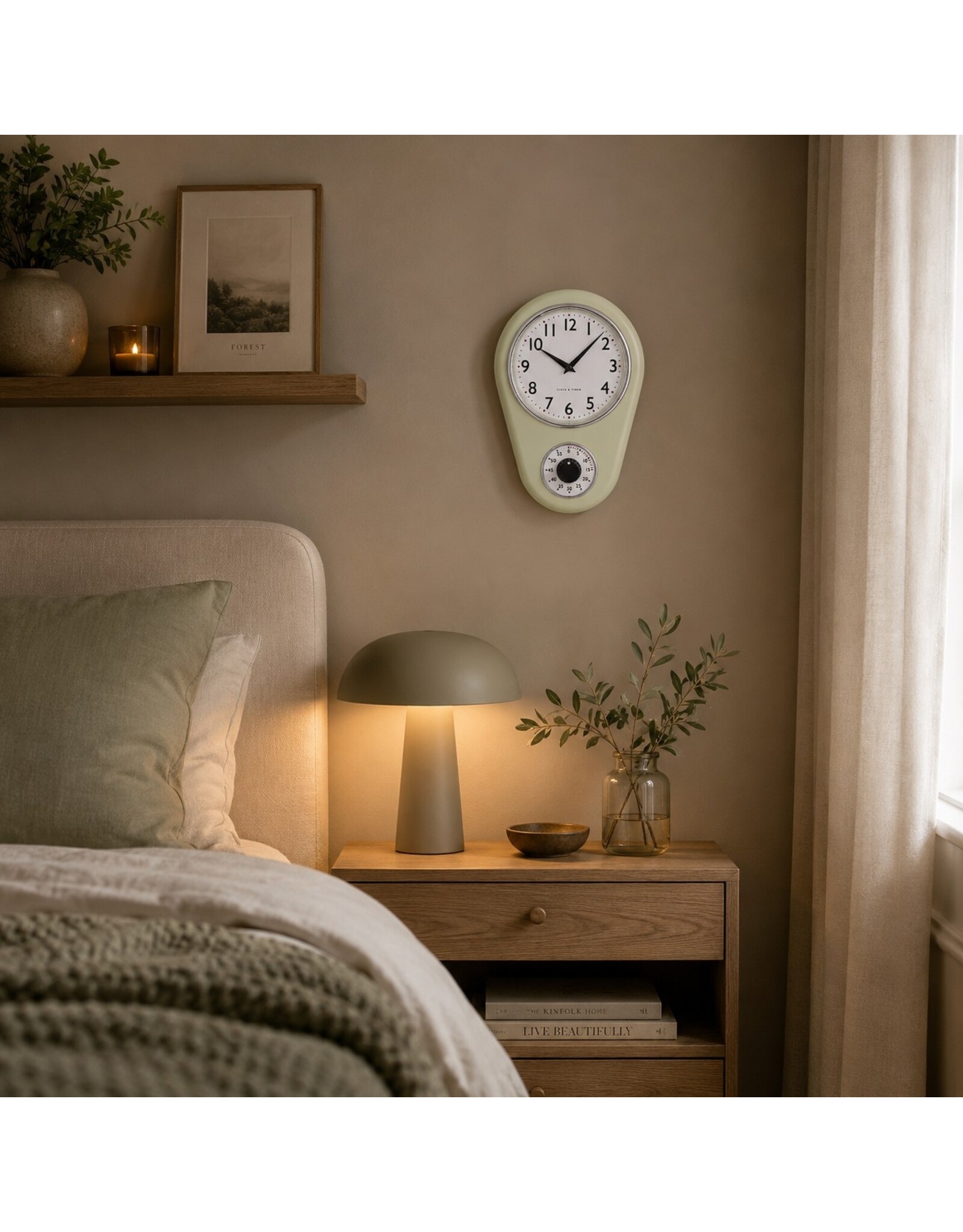 Gabriel Miscellaneous - Retro Wandklok met Timer