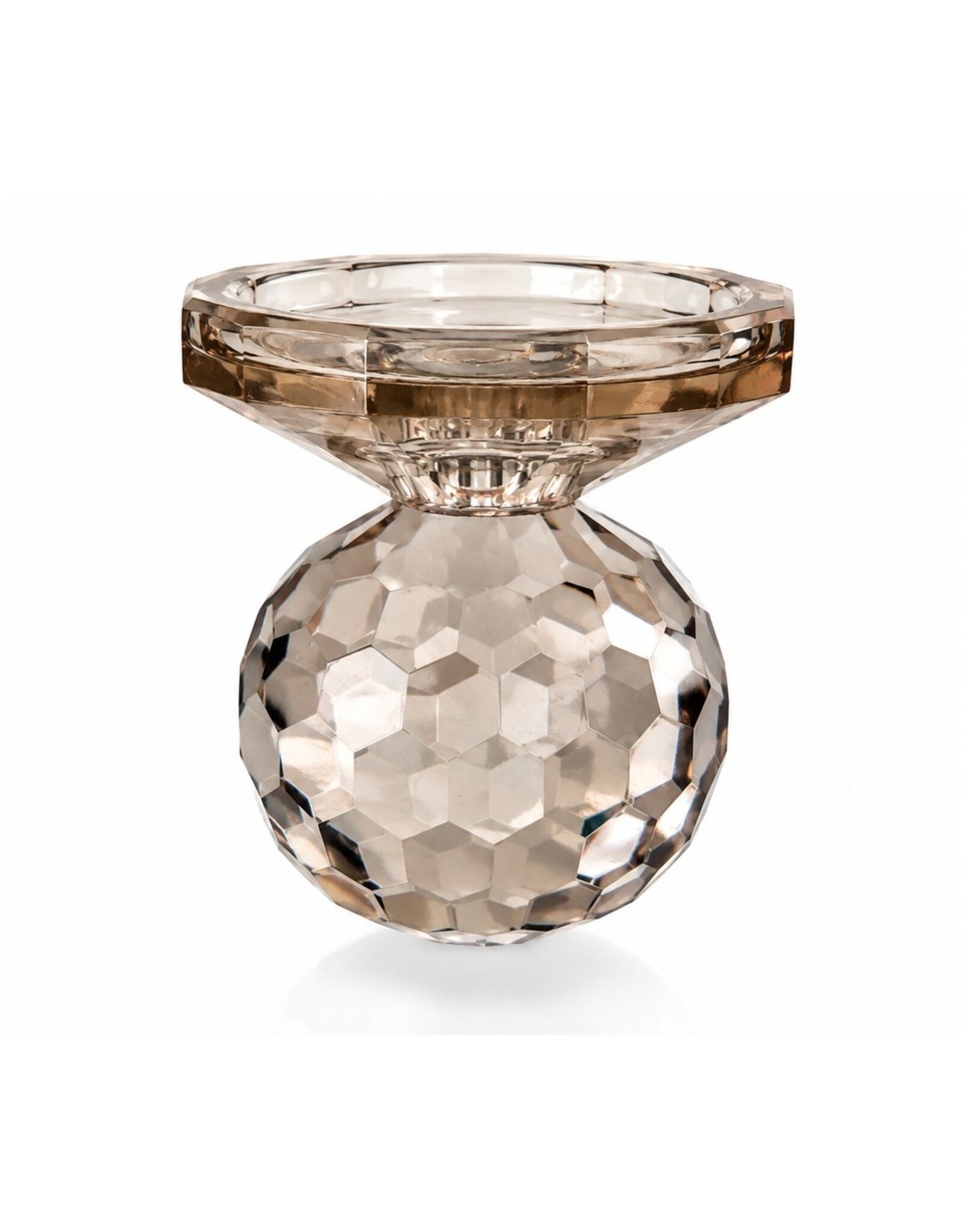 Diga Colmore Giftware & Lifestyle -  Glazen Kaarsenhouder LUNELLE Ø7x9 cm - Colmore