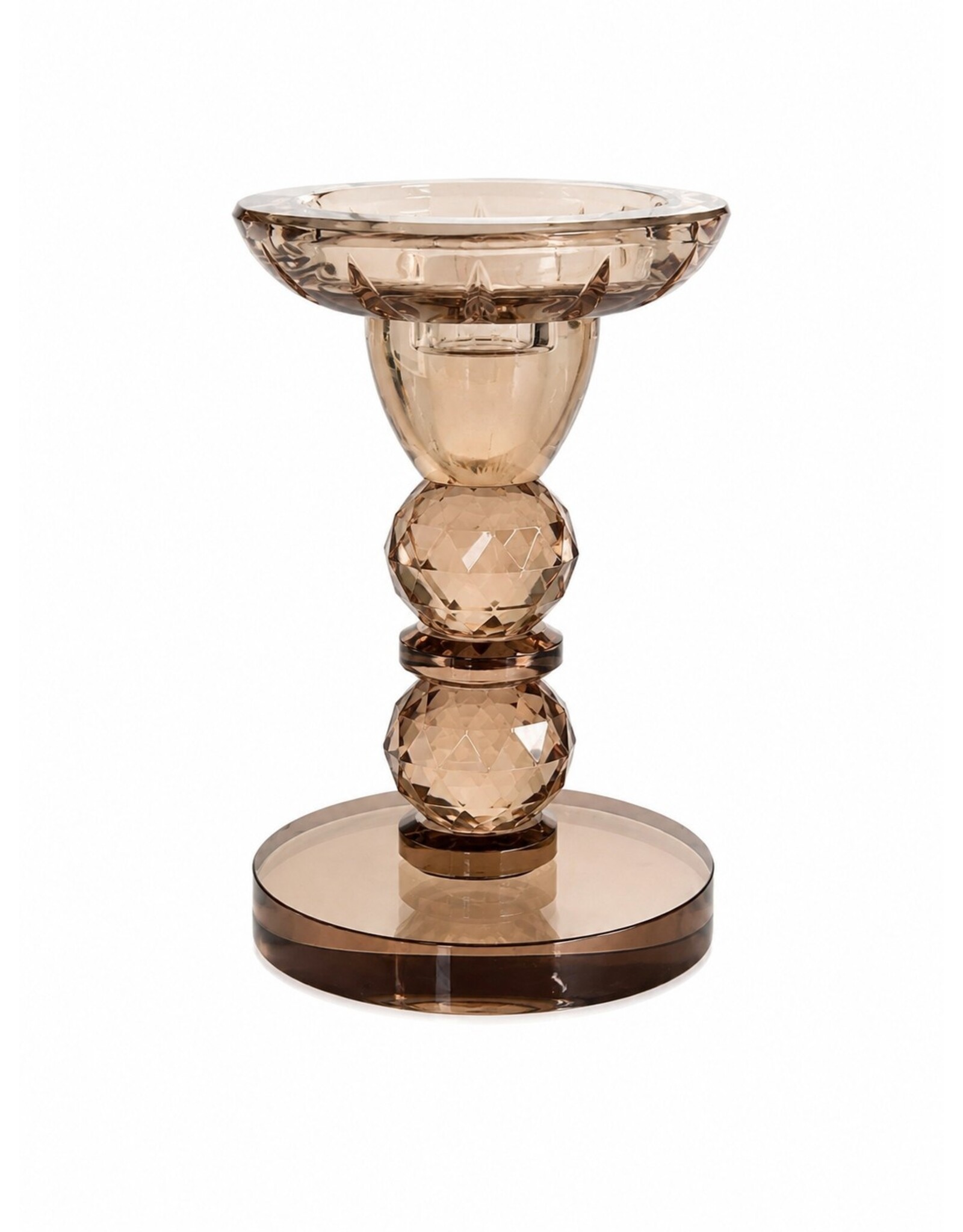 Diga Colmore Giftware & Lifestyle - Glazen Kaarsenhouder OPULENT Ø10x17 cm - Colmore