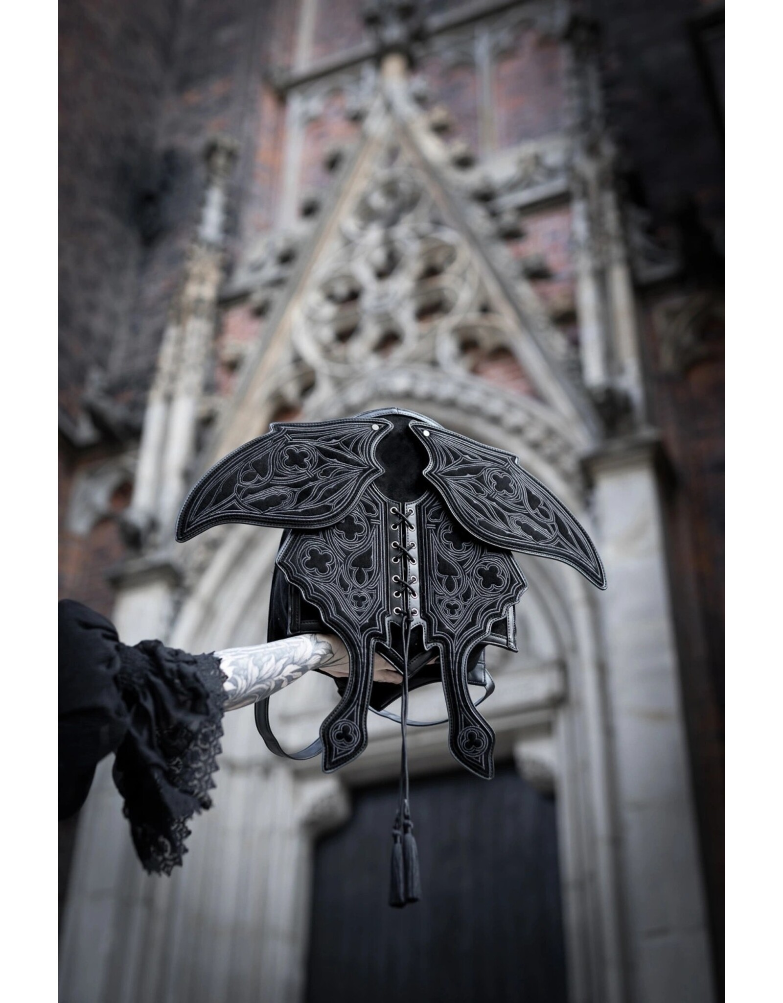 Restyle Fantasy bags and wallets - Obsidian Moth Backpack with Movable Wings  - Restyle