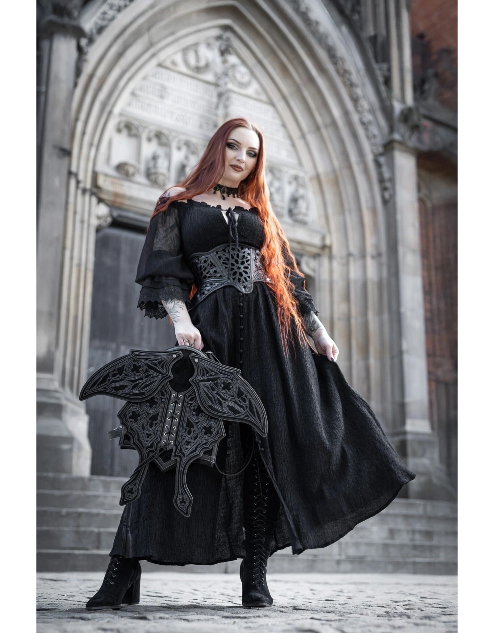 Restyle Fantasy bags and wallets - Obsidian Moth Backpack with Movable Wings  - Restyle