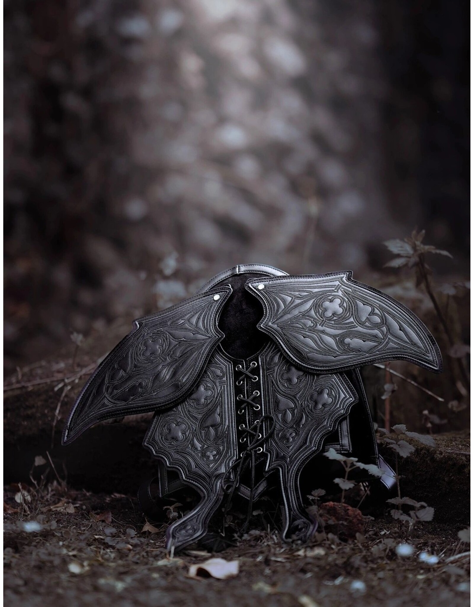 Restyle Fantasy tassen en portemonnees - Obsidian Mot Rugzak met bewegende vleugels BLK Restyle
