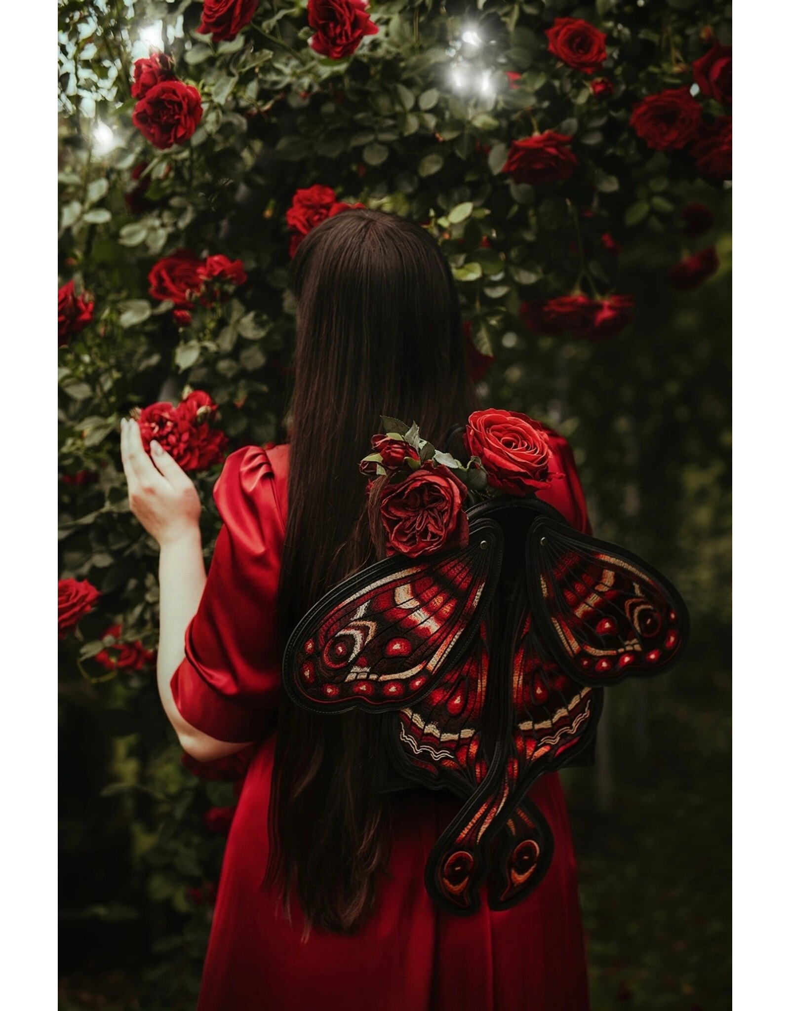 Restyle Fantasy tassen en portemonnees - Crimson Mot Rugzak met bewegende vleugels - Restyle