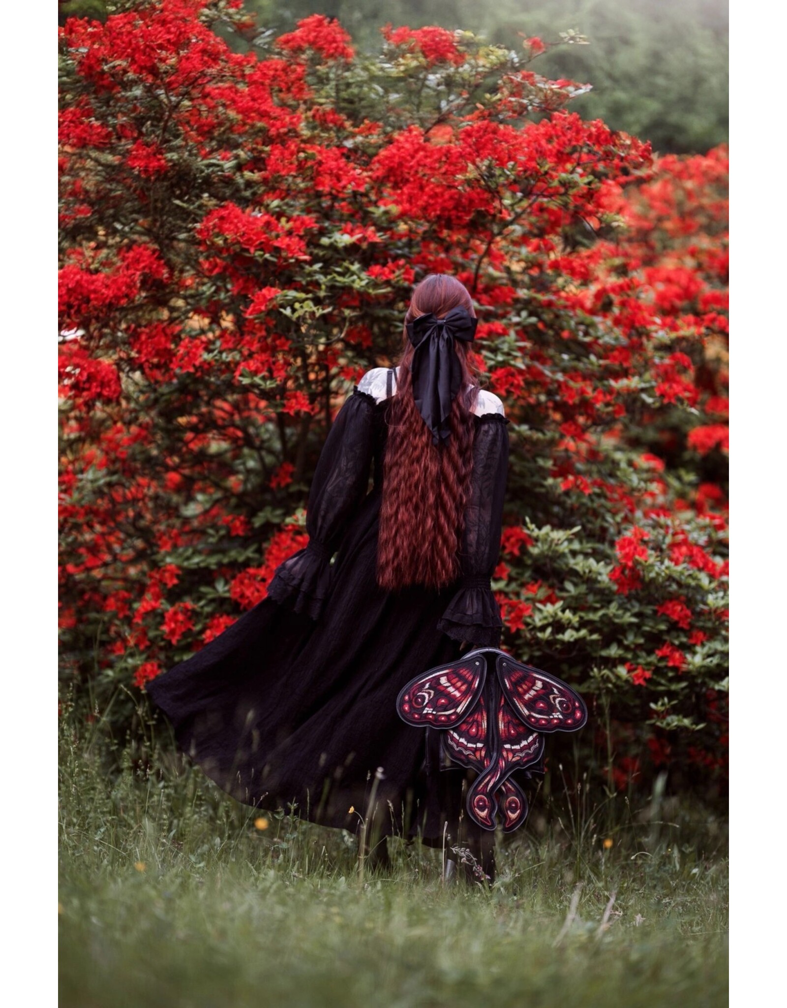 Restyle Fantasy bags and wallets - Crimson Moth Backpack with Movable Wings - Restyle