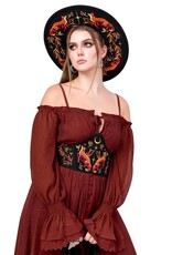 Restyle Gothic and Steampunk accessories - with Fox & Plants Embroidery