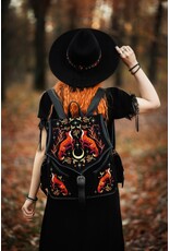 Restyle Gothic en Steampunk accessoires - Embers Hoed met Borduursel van Vossen en Planten
