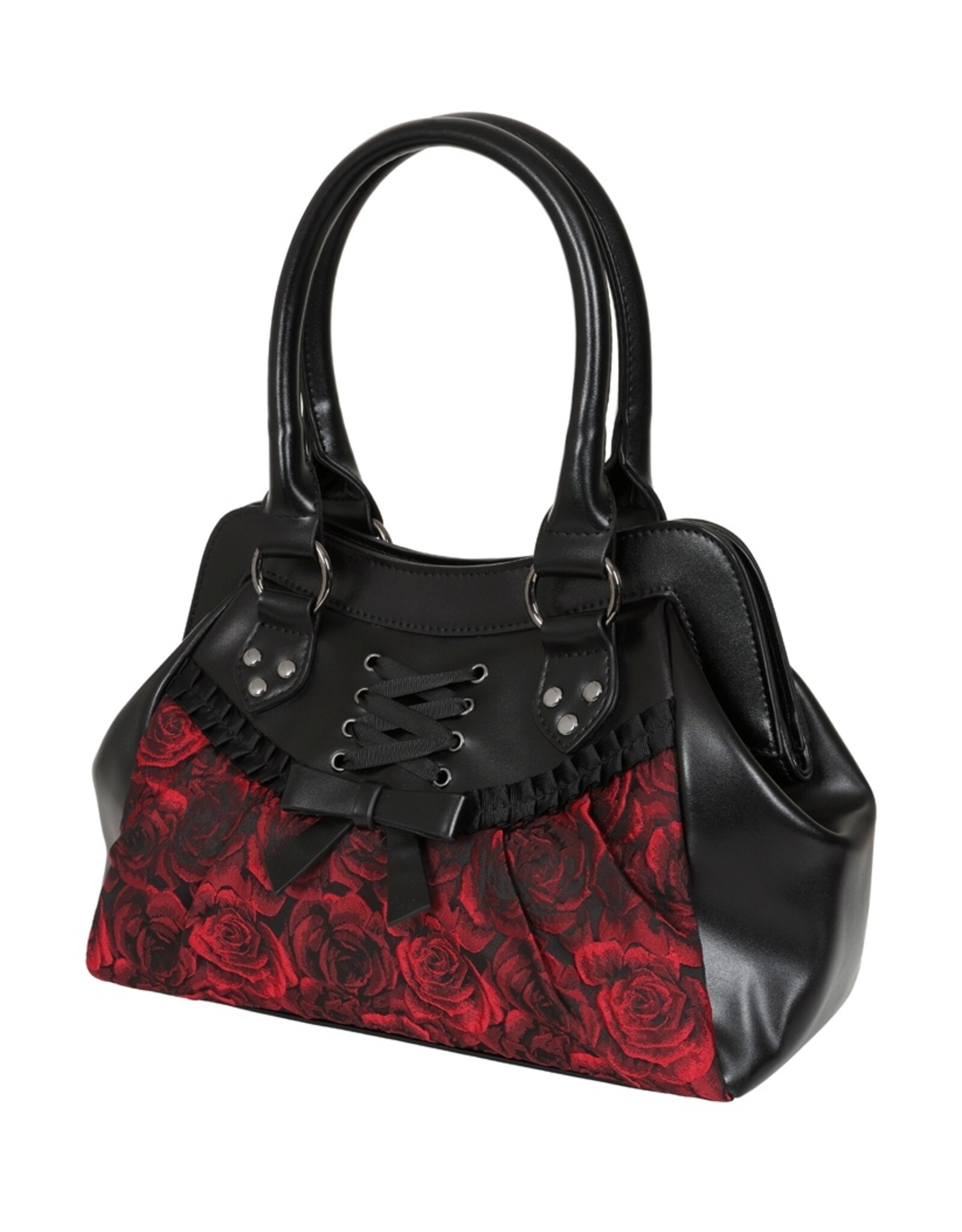Banned Gothic tassen Steampunk tassen - Banned Crimson Thorn Rose Schoudertas