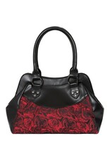 Banned Gothic tassen Steampunk tassen - Banned Crimson Thorn Rose Schoudertas