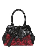 Banned Gothic tassen Steampunk tassen - Banned Crimson Thorn Rose Schoudertas
